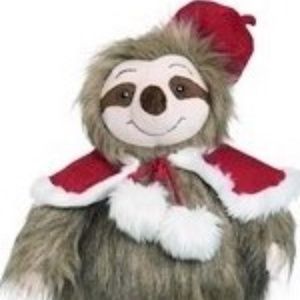 christmas sloth stuffed animal